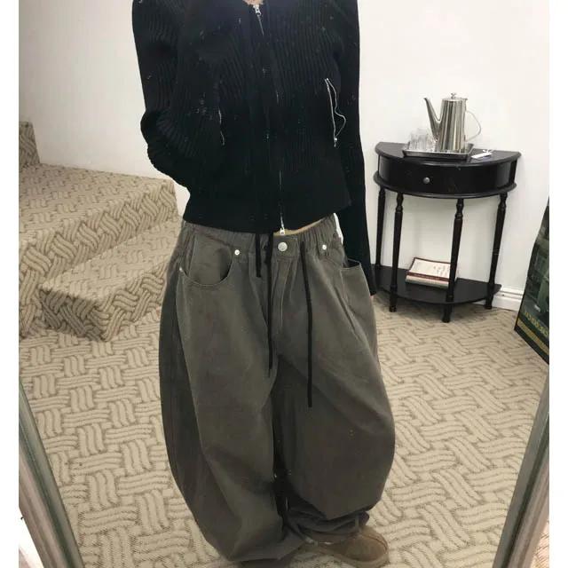 F/W 포켓 밴딩 벌룬 와이드팬츠