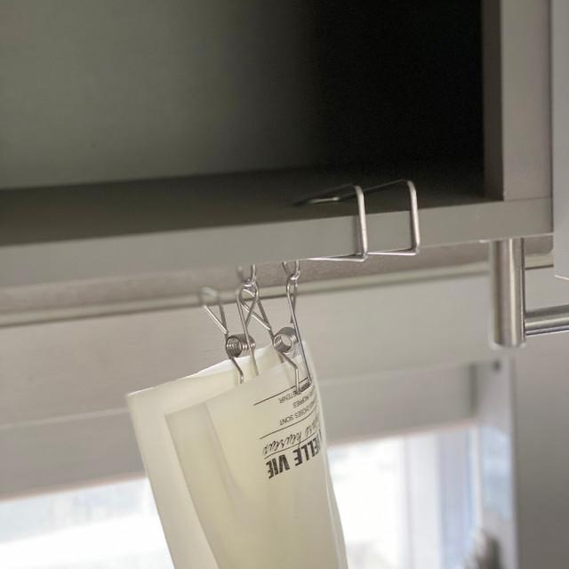 고무장갑걸이 싱크대 도어후크형 걸이