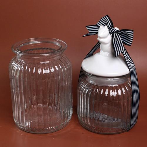 캔들 유리 용기 - 다람쥐 세라믹 글라스자