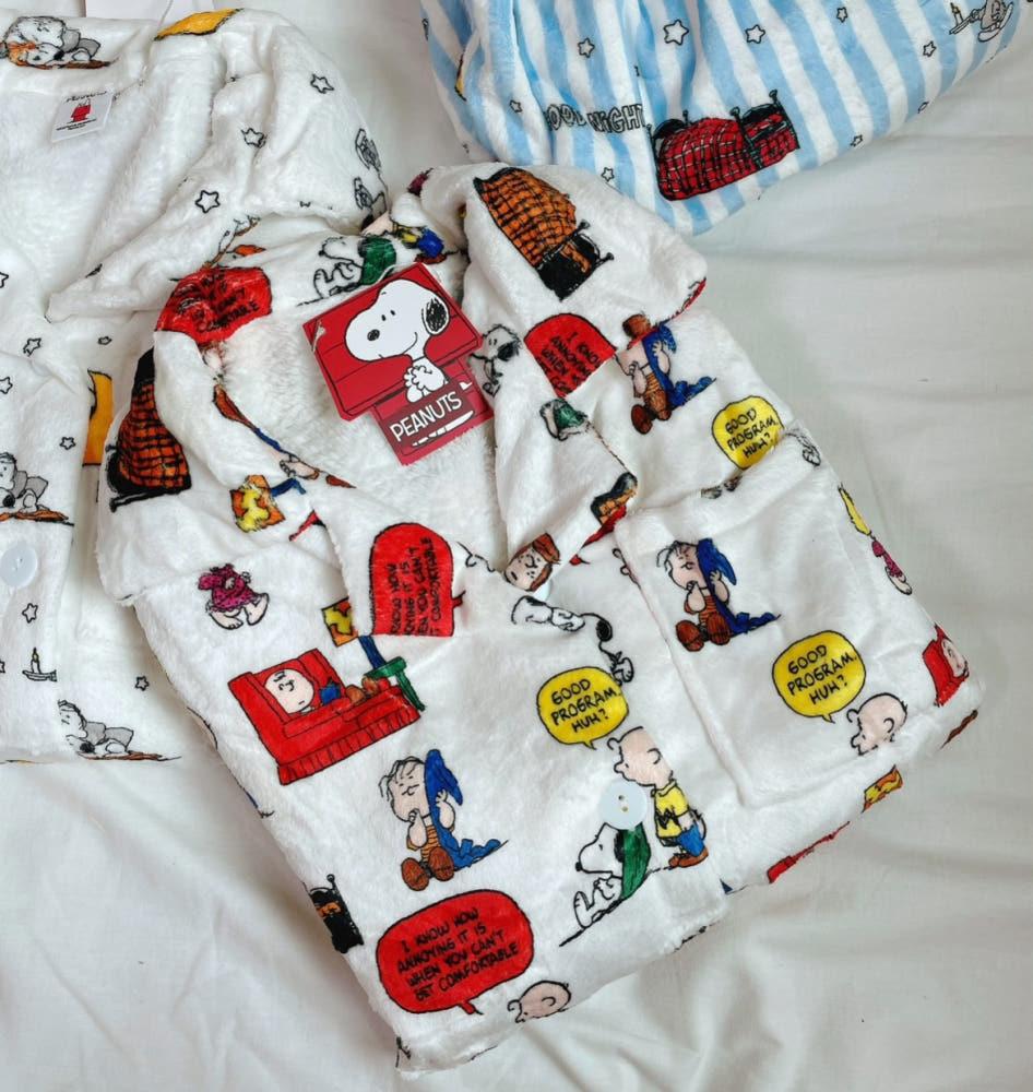 스누피잠옷 크리스마스 커플 수면잠옷 빅사이즈 파자마 홈웨어