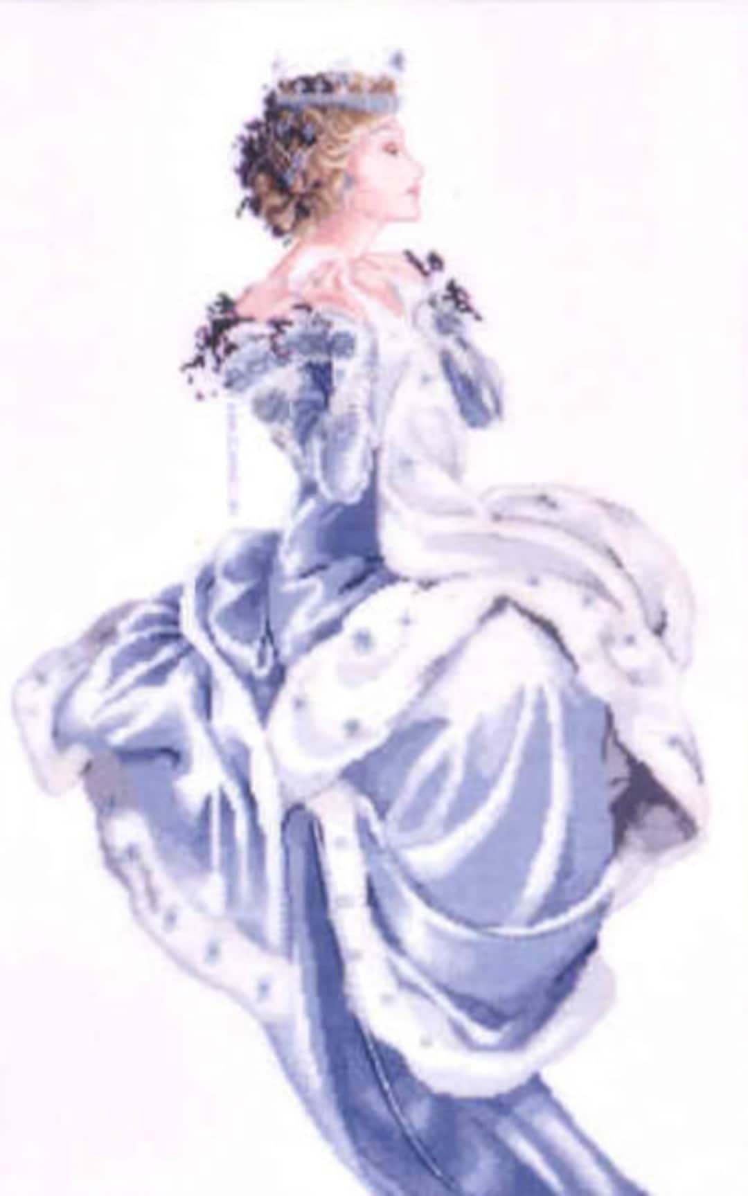 Worldwide Free Shipping Mirabilia Nora Corbett Cross Stitch Chart MD13 Winter queen