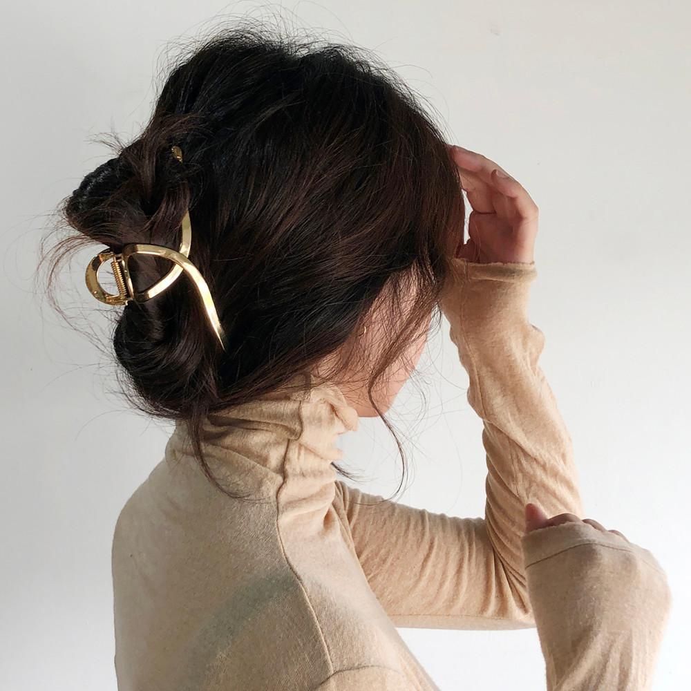 레이스룸 꼬임 헤어 집게 핀 고급 명품 유광 긴 올림 머리 빅 사이즈 숱많은 대 왕