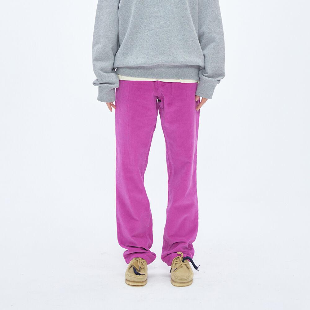 UNI CORDUROY PANTS (DEEP PINK)