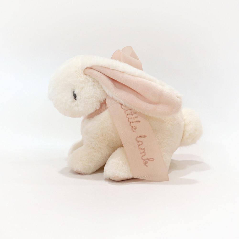 플러피 토끼 봉제 인형 (이름 이니셜 자수)