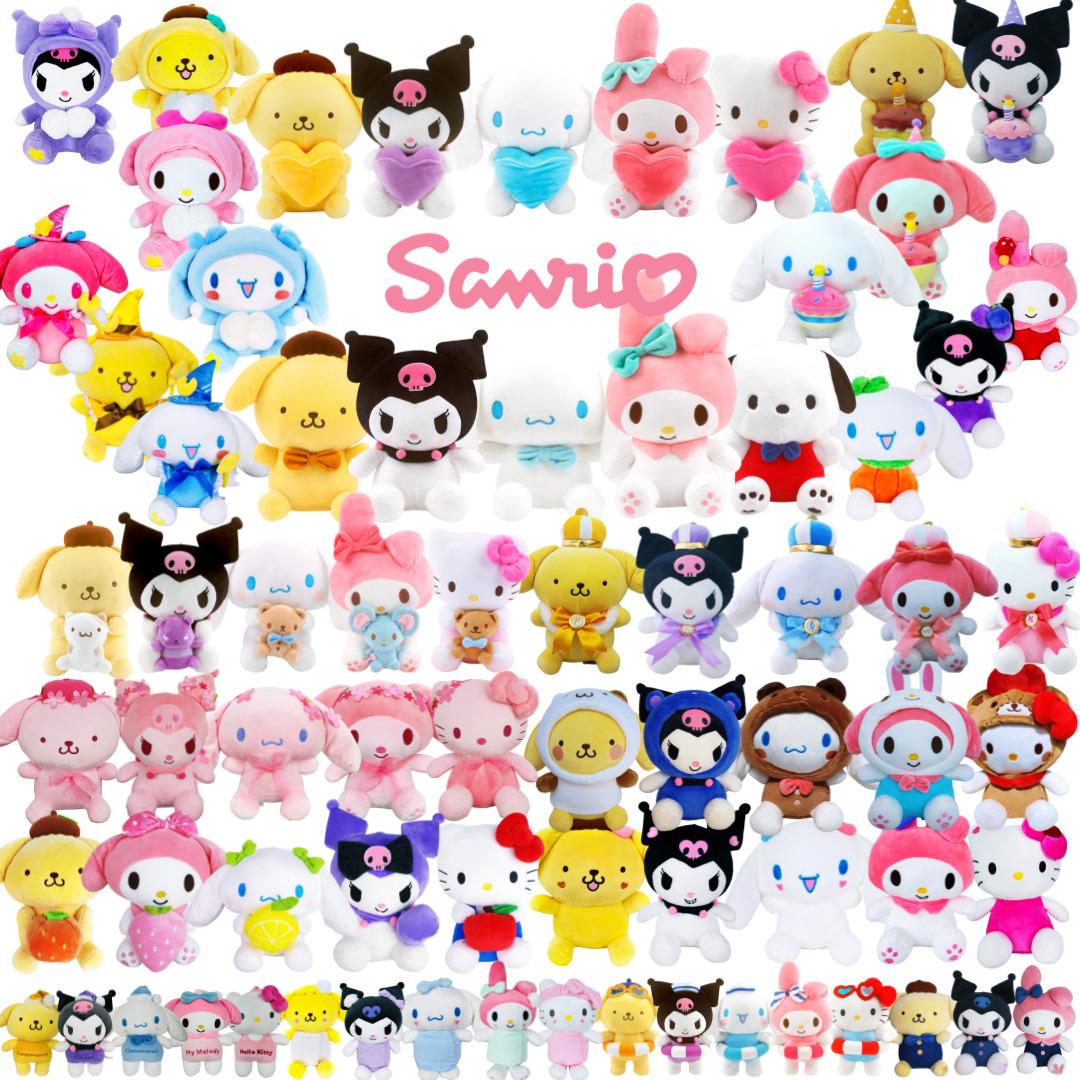 시나모롤 쿠로미 마이멜로디 폼폼푸린 키티 포차코 한교동 케로로 산리오 인형 25cm 6종