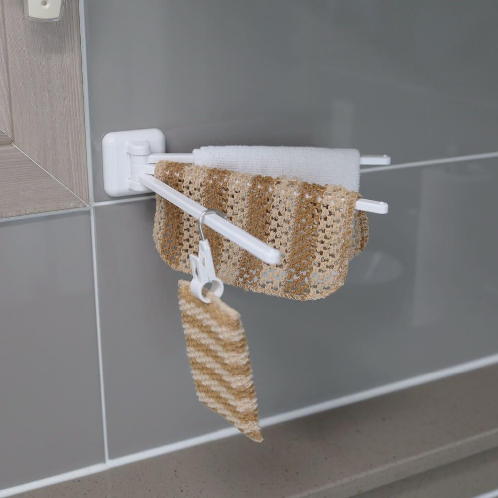 3단 회전 행주걸이