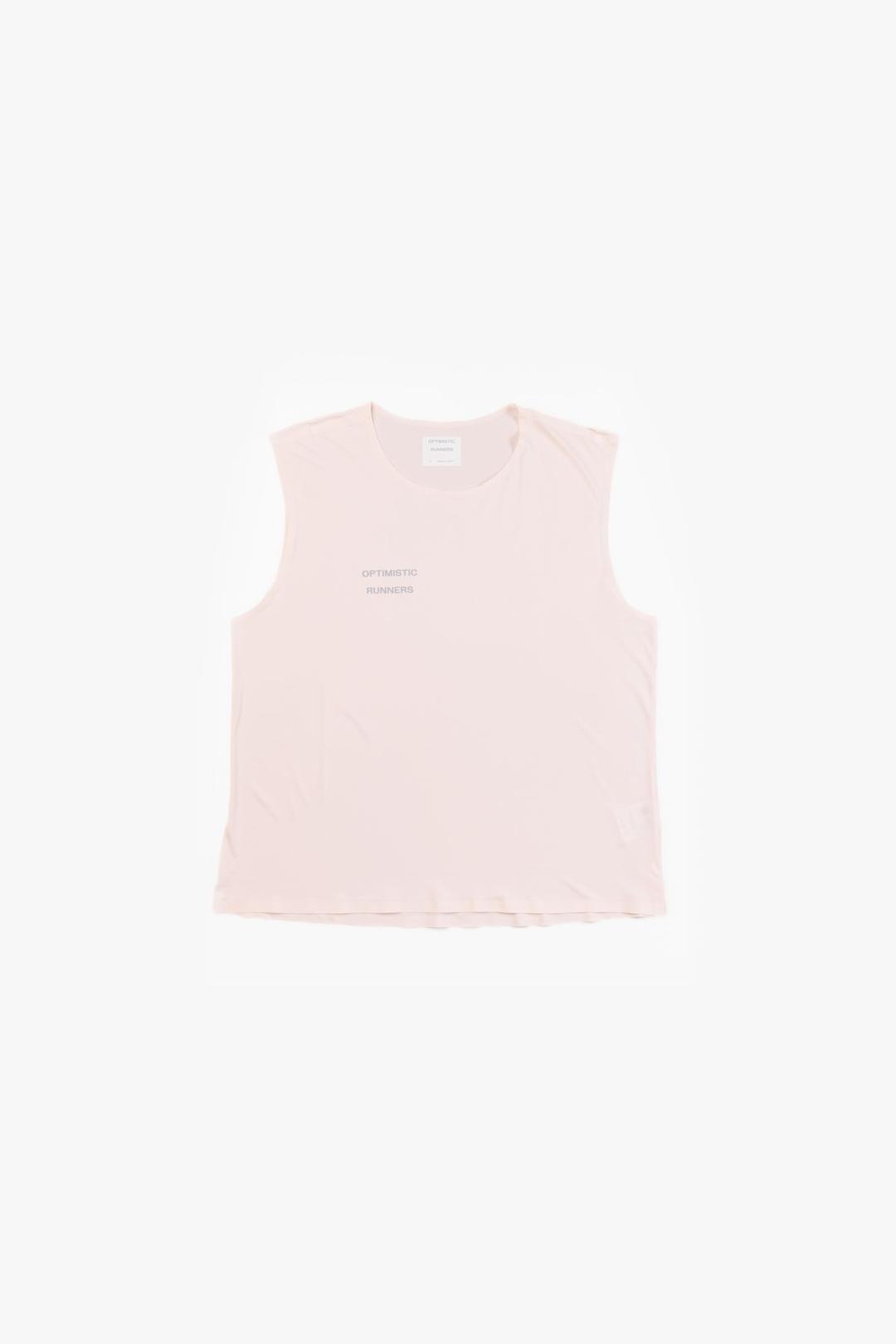 Recycled crop tank top pink