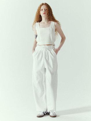 와이드 라운지 팬츠 화이트