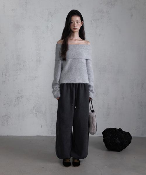 [에센셜] 시온 조거 팬츠 (차콜)