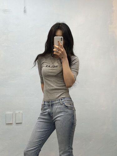 Mim gray short sleeve bodysuit