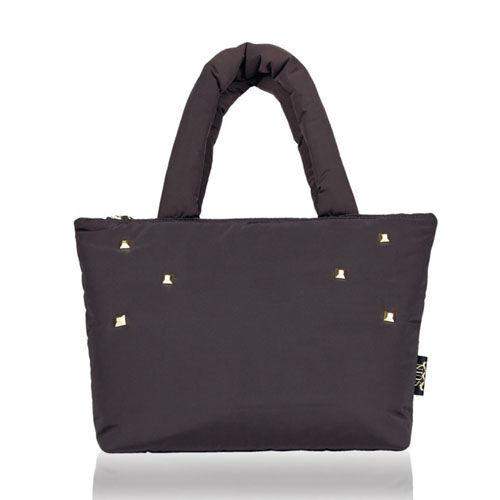 [수인백] 양면 패딩백_브라운