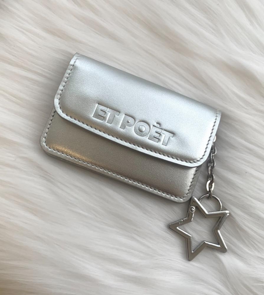 에포에(ETPOÈT) 스타베이비 아코디언 카드지갑 (글리터실버) : 에포에 ETPOET