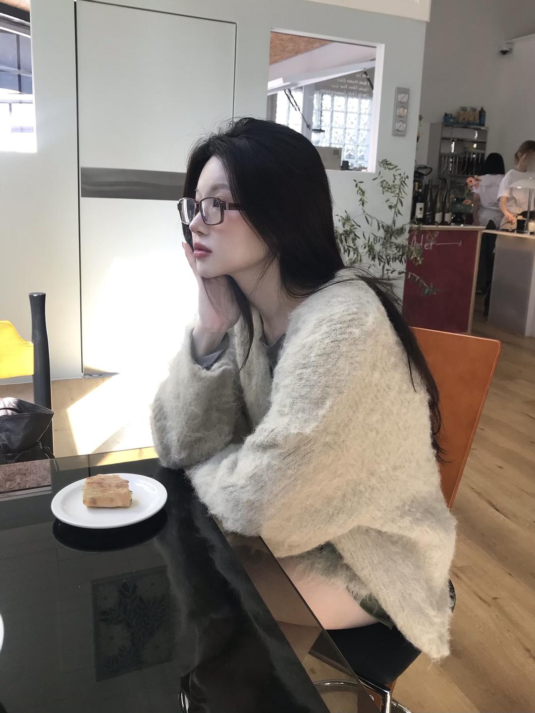 brush long cardigan (2col)