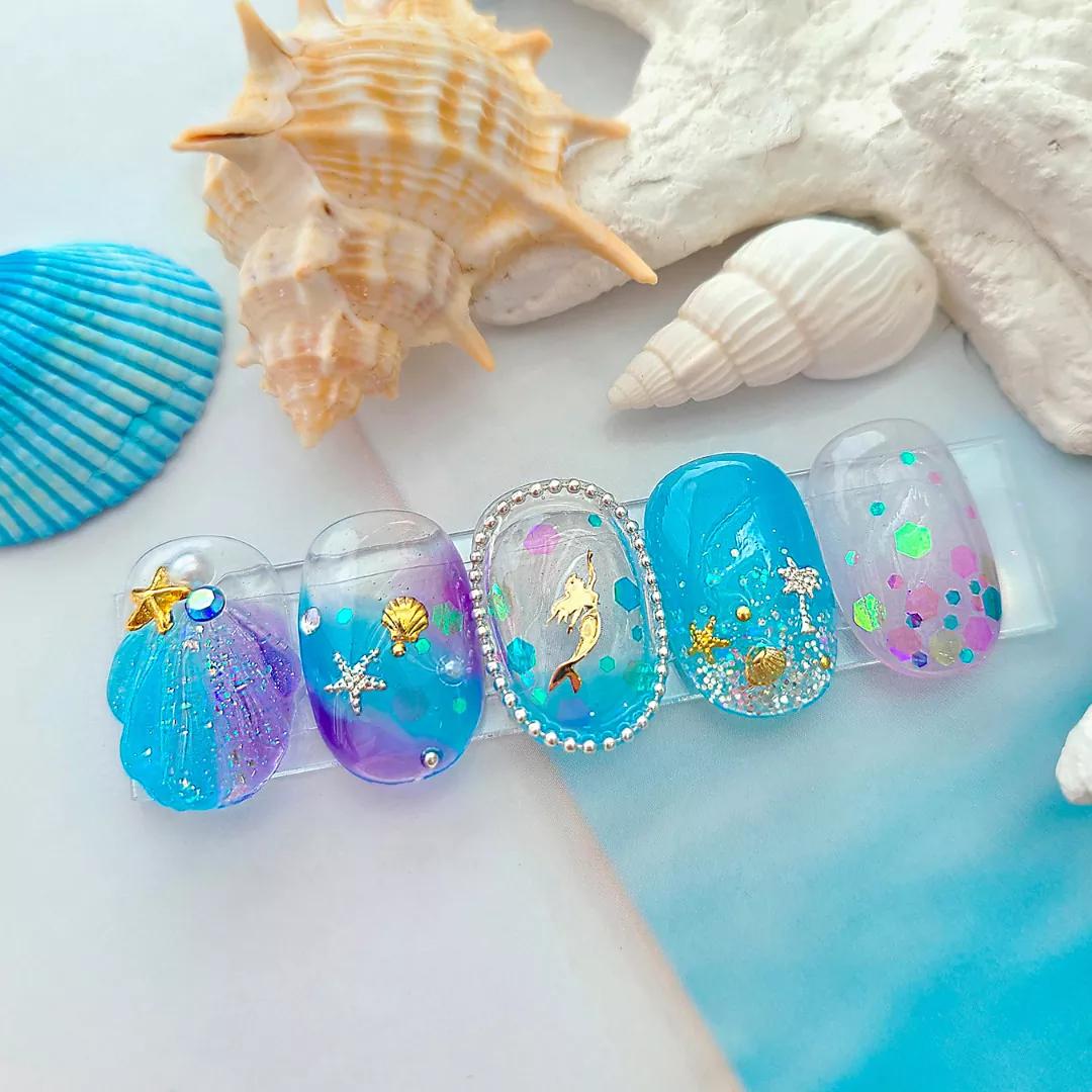 [보니비네일] 미스틱청보라 {약 5g}