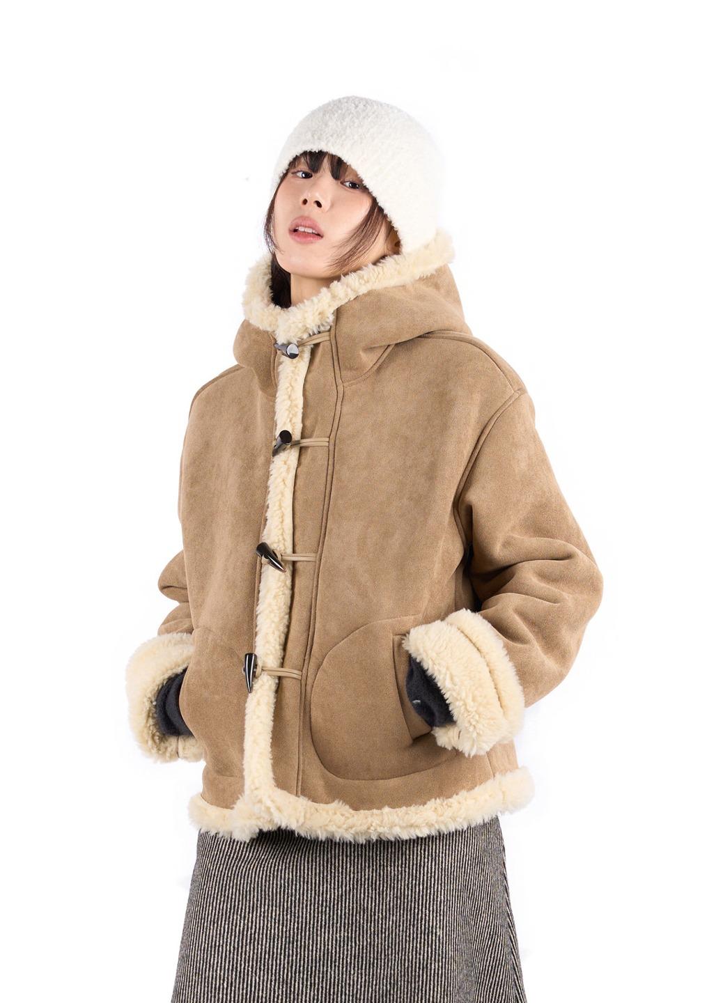 릿킴 HOOD DUFFLE SHEARING JACKET