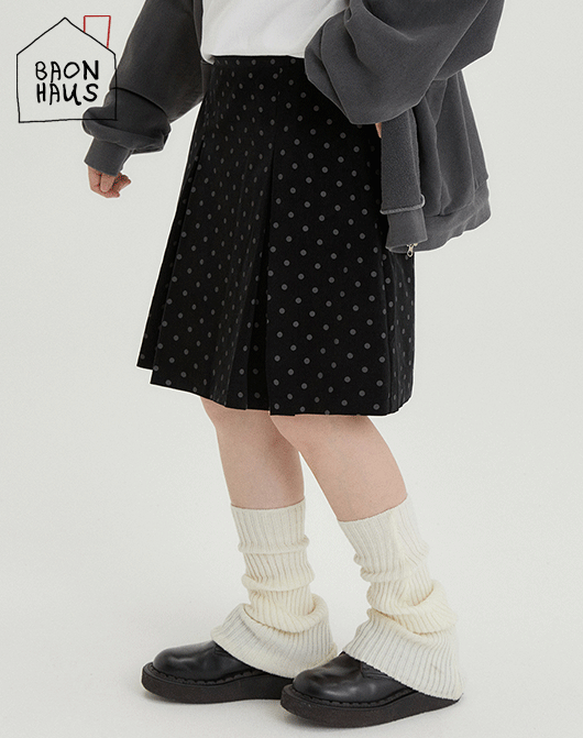 바온 [BAONHAUS] 다톤즈 코듀로이 도트 미디 스커트 (2color)