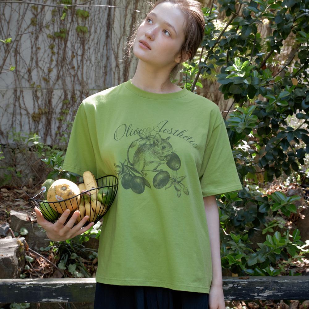 [프리오더/5.19출고] Olive Aesthetic tee (티셔츠)