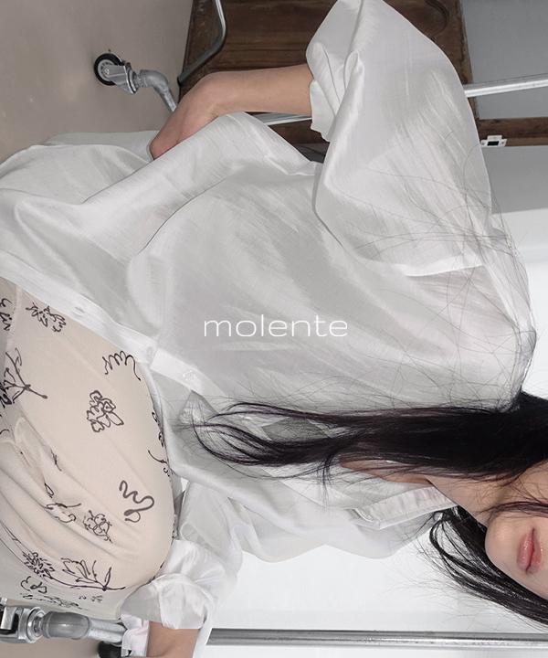 모렌트 [🏝️썸머][mlt] 리베트 시스루 루즈핏 텐셀 셔츠