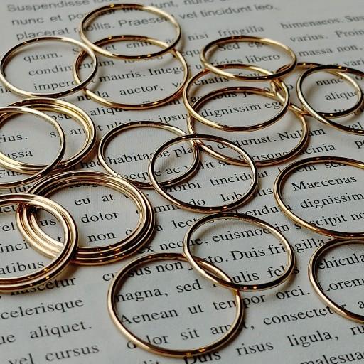 14k골드필드 1mm 실반지