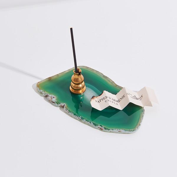 크리스탈 인센스 플레이트 Green