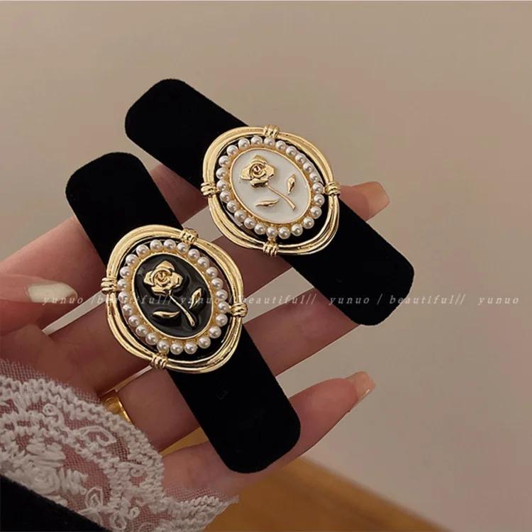 여성용 프렌치 빈티지 벨벳 머리핀 BB 클립, 다용도 고급 앞머리 클립, 헤어 액세서리