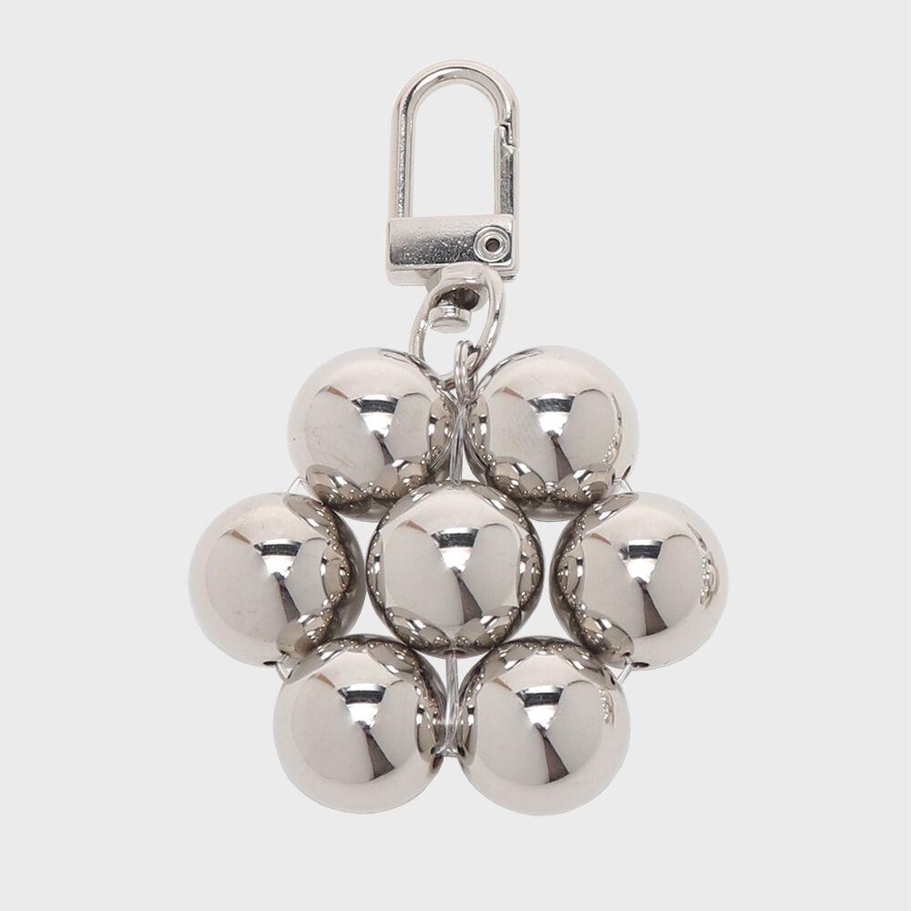 BUBBLE FLOWER key ring 'SILVER'