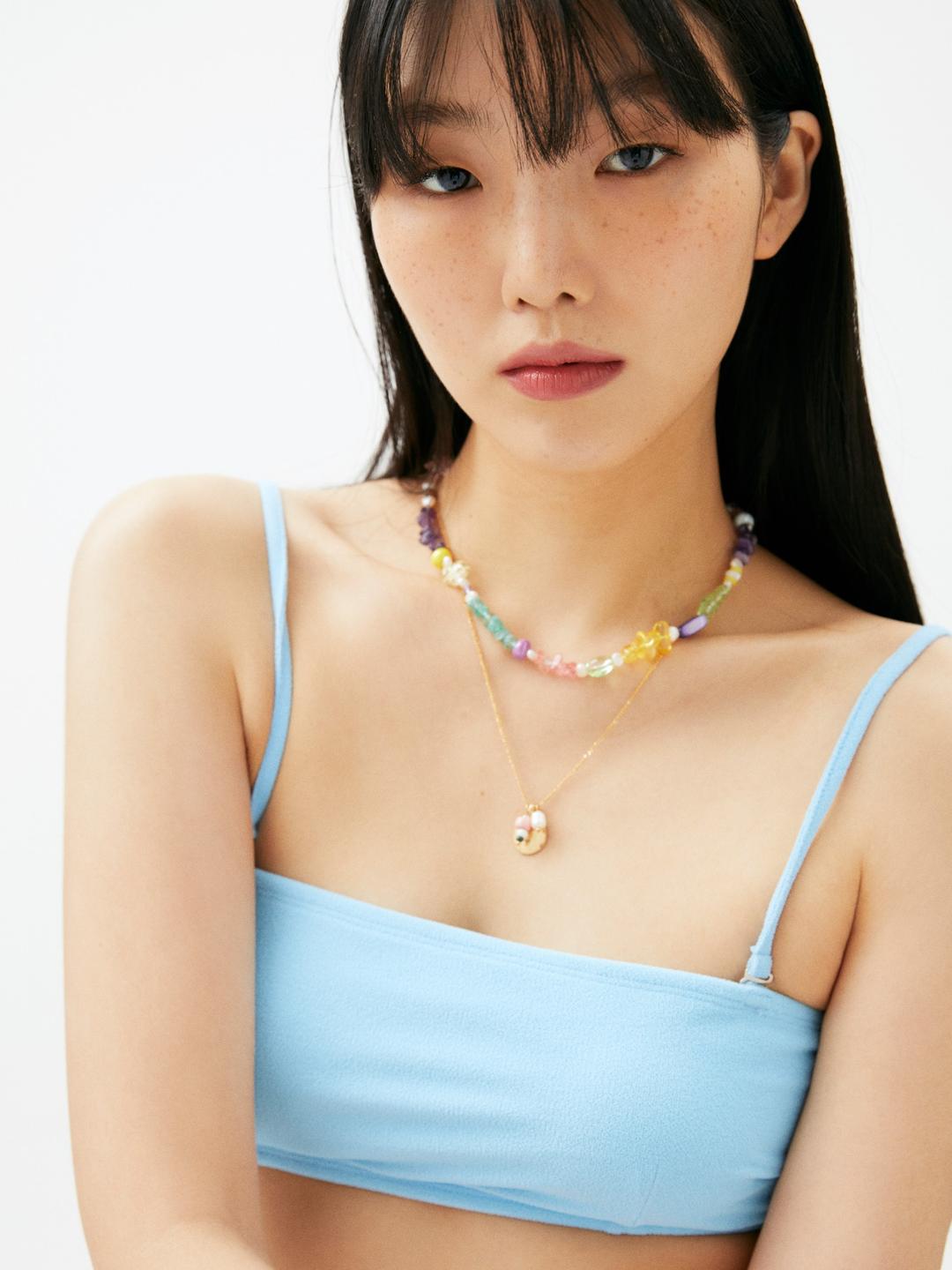 [editable scenario x Halominium] Bikini Top ∙ Light Blue