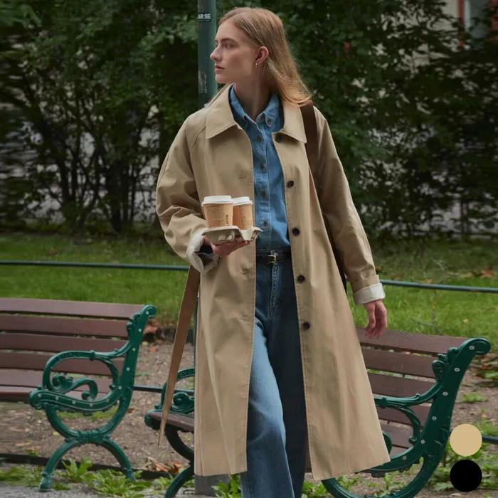 [추석특가/추가쿠폰]Long french trench coat TIFA02CT01_2color