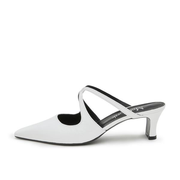 X-strap heels (white)