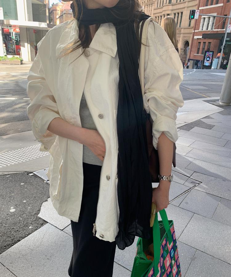 미뉴에트 브리타 하프 워크 점퍼 (아이보리)(지연/7-9일이상소요)