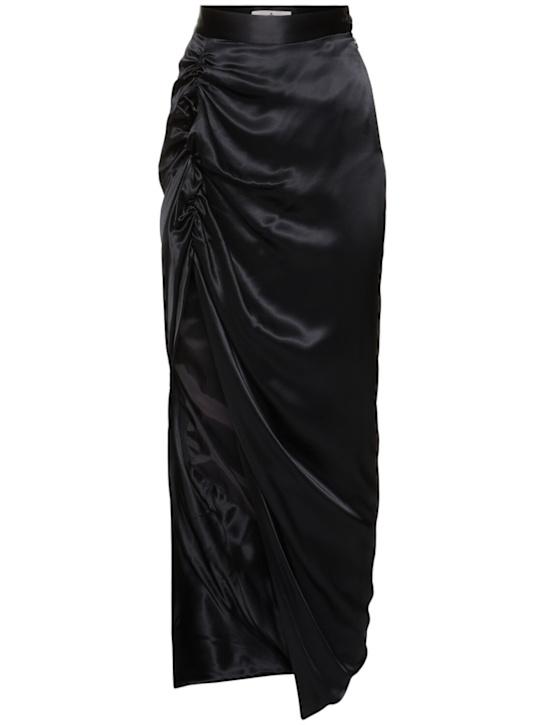 언밸런스 드레이프 새틴 스커트 - Vivienne Westwood - 여성  | Luisaviaroma