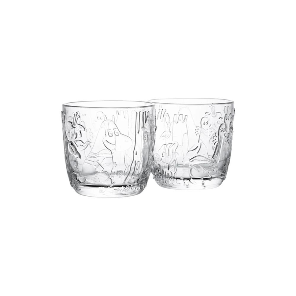 [Aravia] Moomin tumbler 2pcs (280ml) 유리컵세트