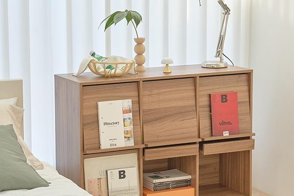 헤이 매거진랙 와이드 수납장 3colors