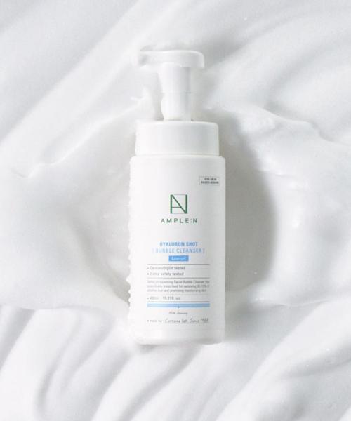 앰플엔(AMPLEN)  히알루론샷 버블 클렌저 450ml - 후기 | 무신사