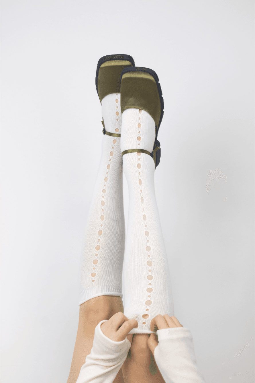 Hole Knee Socks