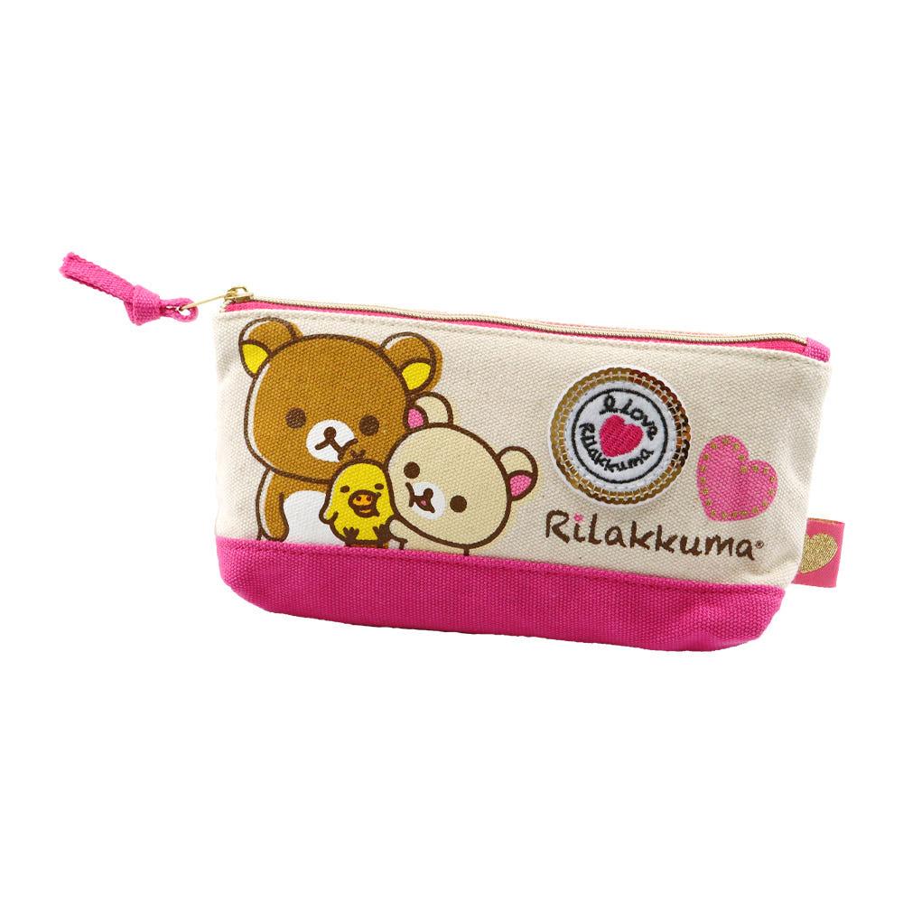 리락쿠마 산엑스 필통 케이스 I Love Rilakkuma