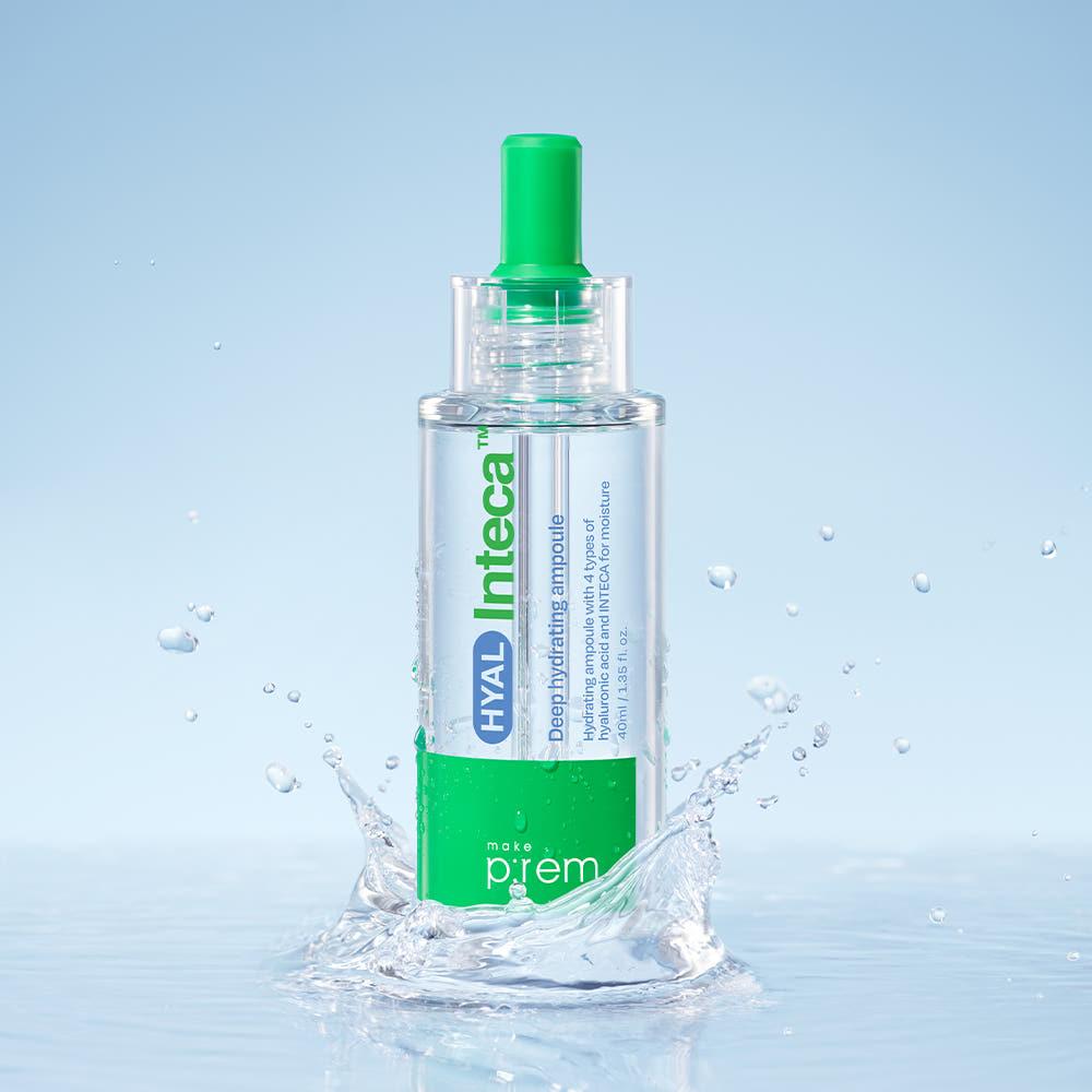메이크프렘 히알 인테카 속수분 앰플 40ml (+히알 워터핏 선크림 10ml)