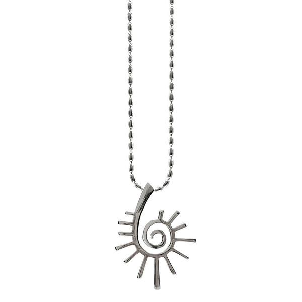 (Made) Spiral ray Sun 925Silver Necklace