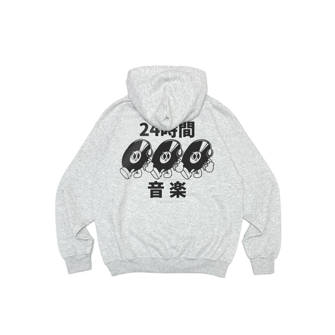24PP Walking Vinyl Hoodie (Ash Grey)
