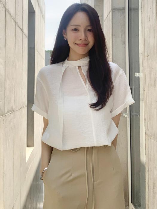 [꼬민지PICK] Tie Point Blouse (2color)