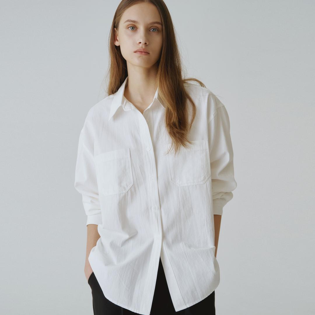 Oxford two pocket shirt (Ivory)