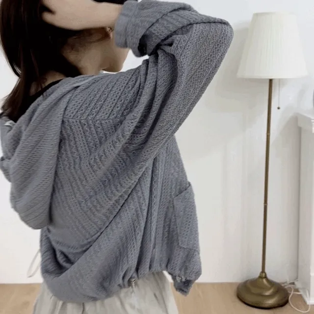 [BEST] 매쉬 네트 펀칭 후드 집업