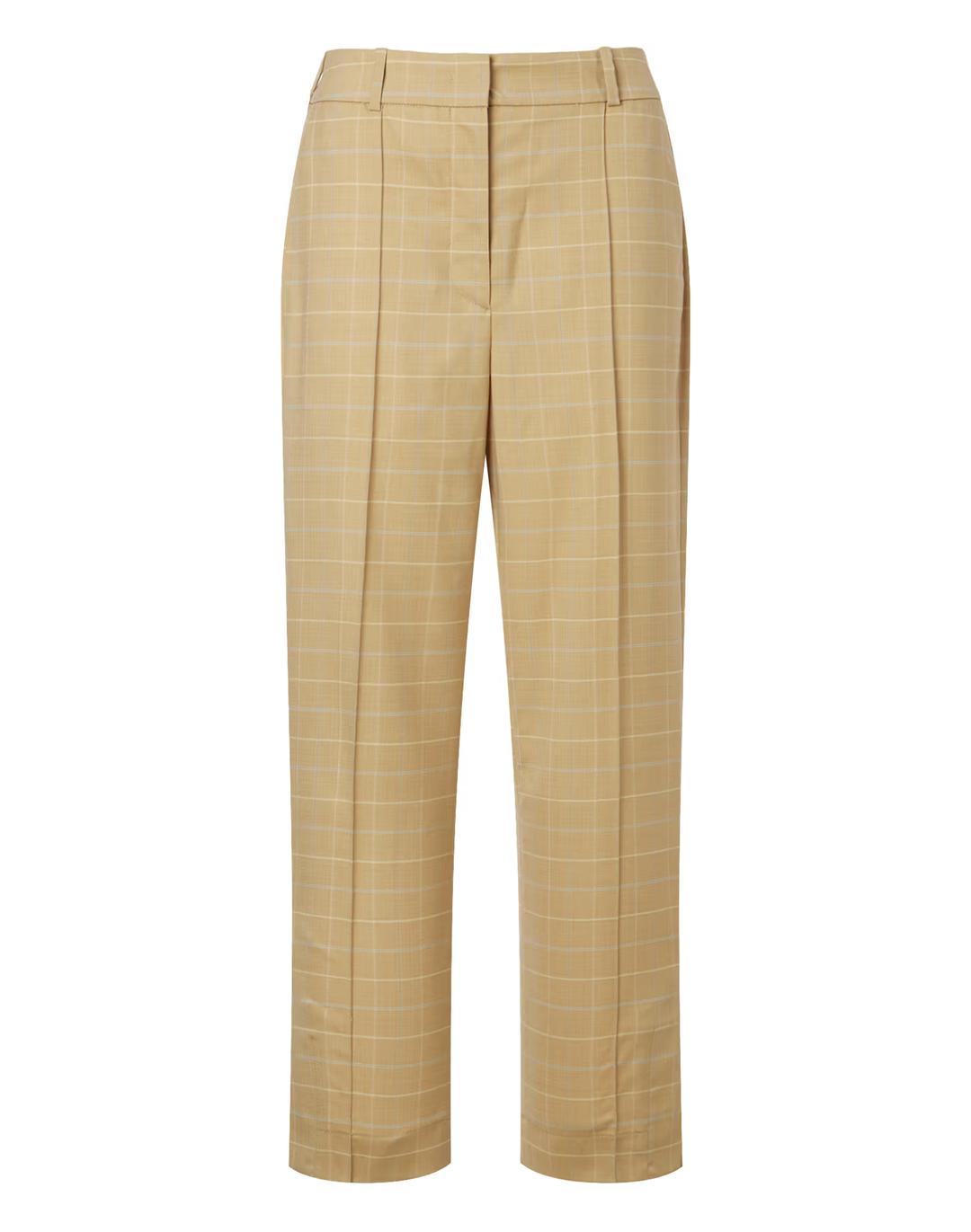 [클리어런스][NEHERA] 브라운 체크 울 팬츠