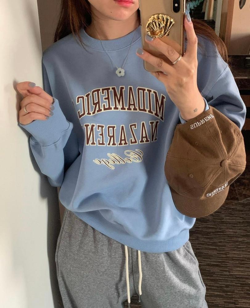 미드 아메리카 레터링 맨투맨(4color)