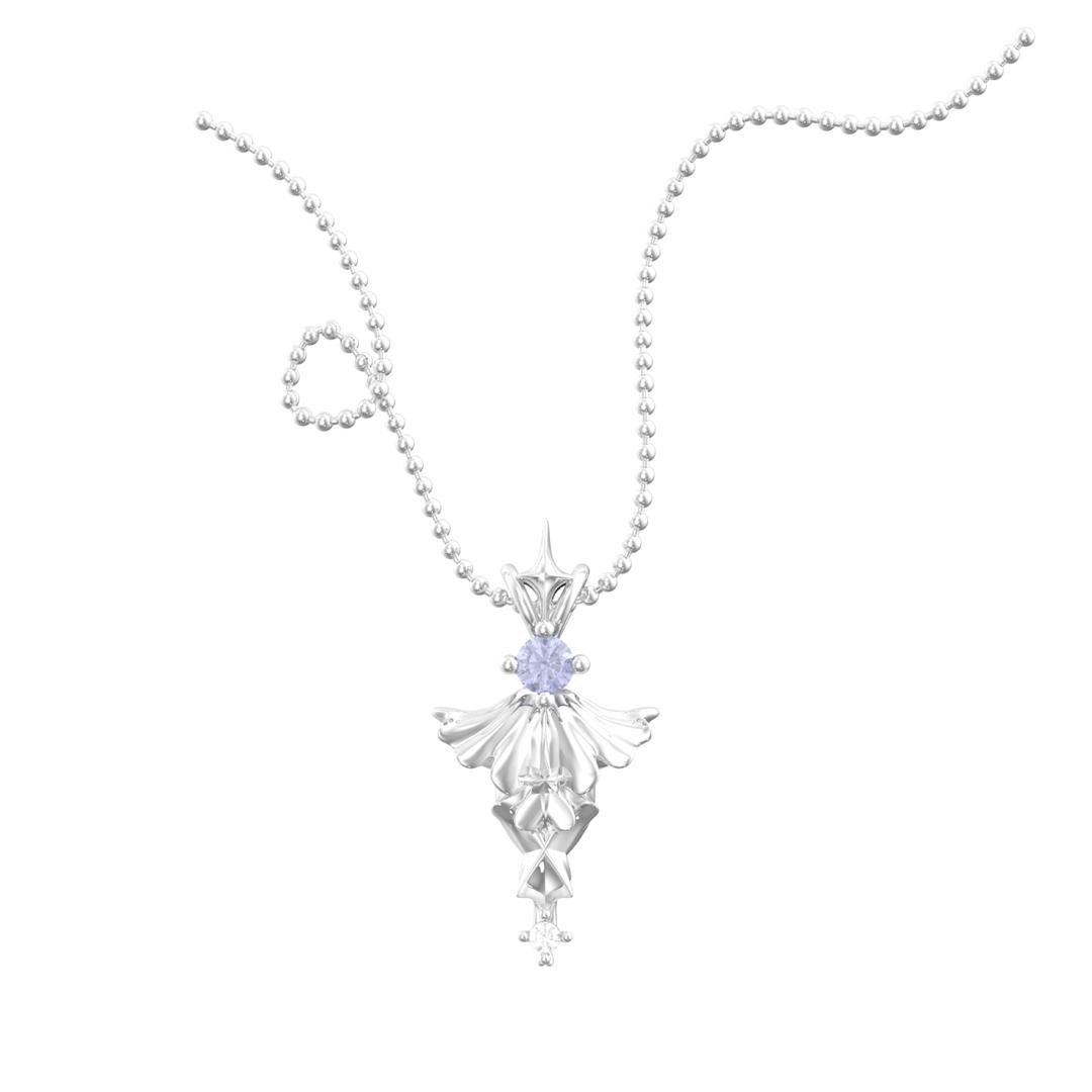 blue dragon. fly on the universe necklace 01