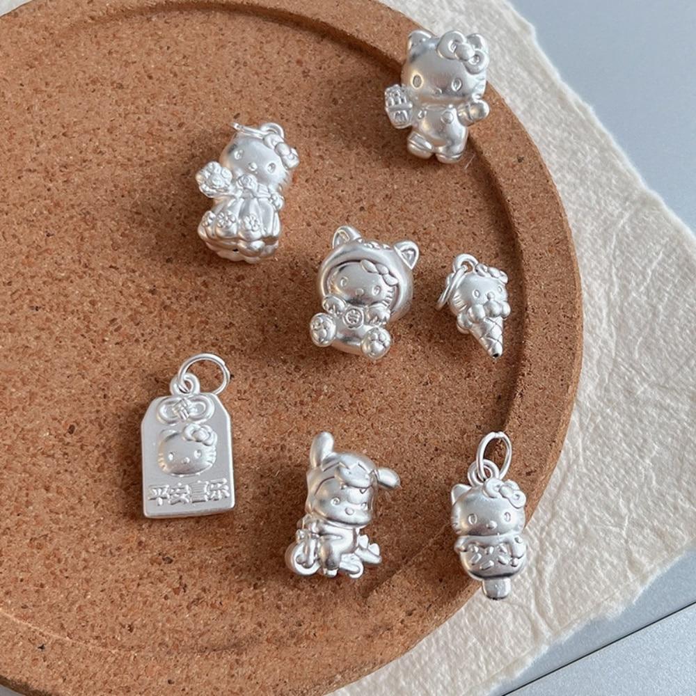 띠끄룸 헬로키티 순은 999 팔찌 DIY 키링