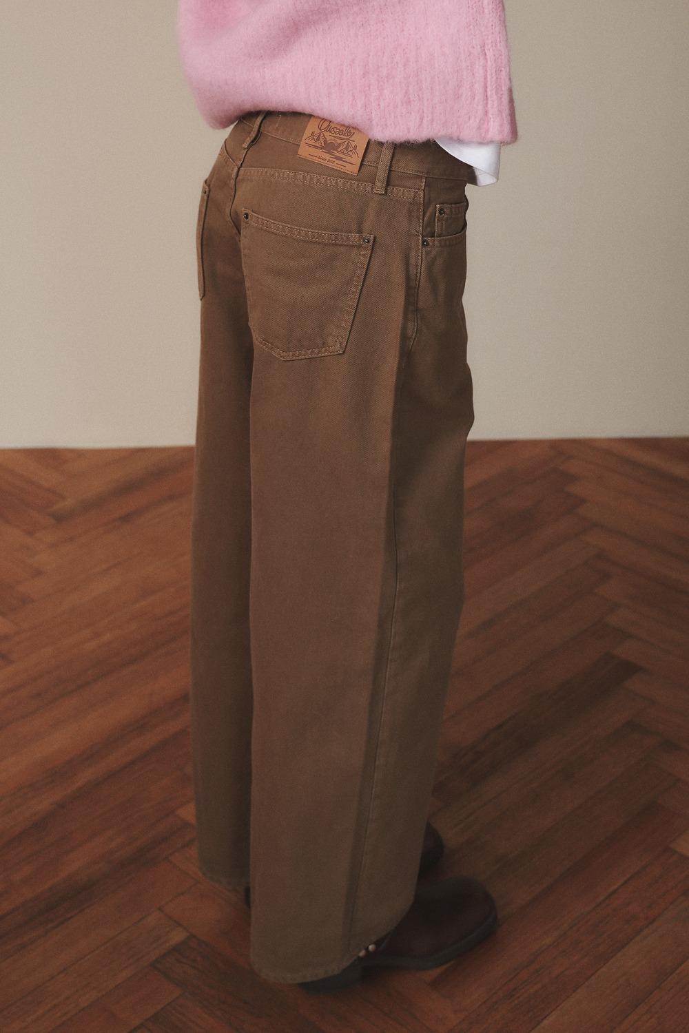 Classic Mood Cotton Pants / Brown