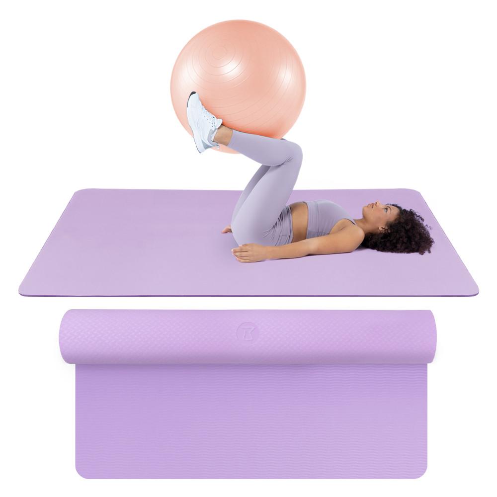 비핏 요가매트 TPE 10mm 와이드 라벤더퍼플 층간소음방지 두꺼운 빅사이즈 넓은 대형 홈트헬스 운동매트