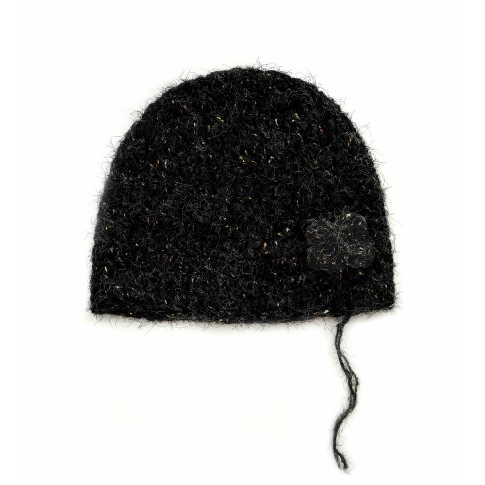 [SSESEB] Clover Broach Beanie - Black