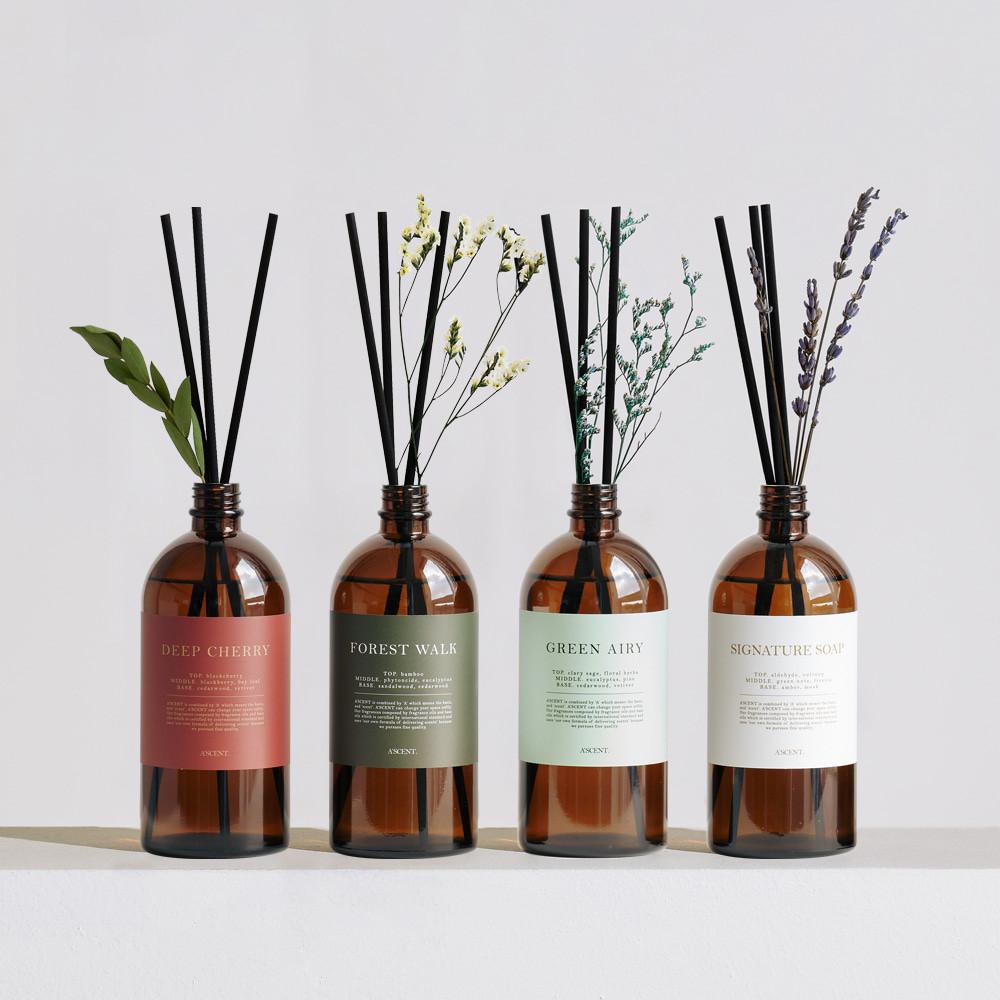 에이센트 대용량 디퓨저 500ml 실내방향제 집들이선물 그린에어리 인테리어